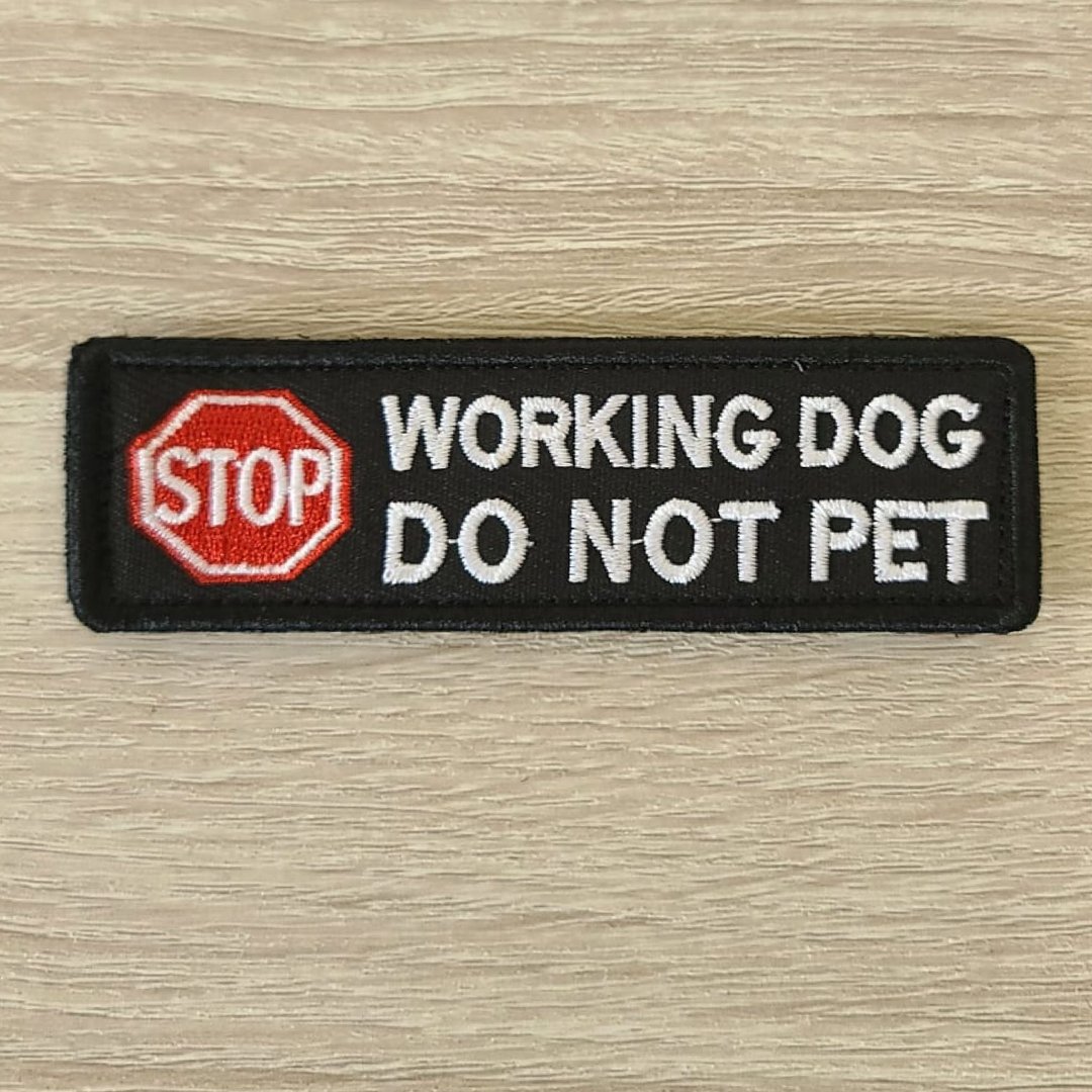 战术徽章(Working Dog款) - 衣/帽 - 绣线 黑色