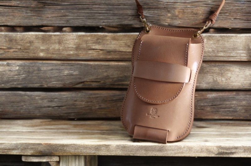 真皮智慧型手机肩瓣型 - 侧背包/斜挎包 - 真皮 白色