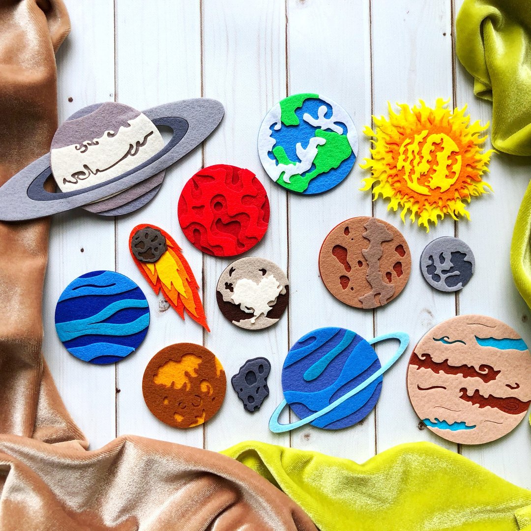 Solar system, Solar system toys, MONTESSORI TOY, Pattern  planet - 其他 - 其他材质 多色