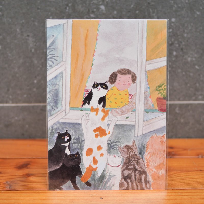 呼唤我的猫明信片 - 卡片/明信片 - 纸 