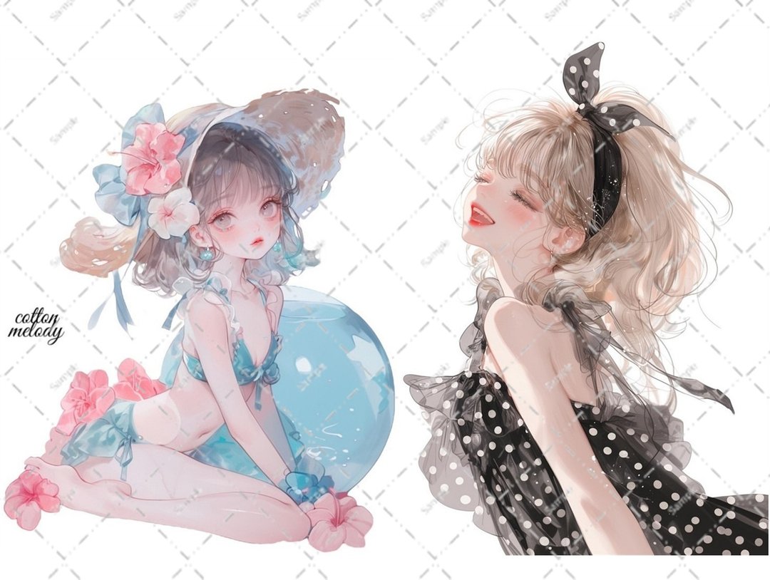 原创贴纸 no.6832 人物贴纸 原创贴纸 人物贴纸 女孩贴纸 原创人物贴纸 - 贴纸 - 纸 