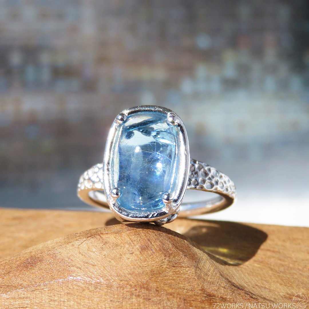 海蓝宝石 戒指 / Aquamarine Ring - 戒指 - 宝石 蓝色