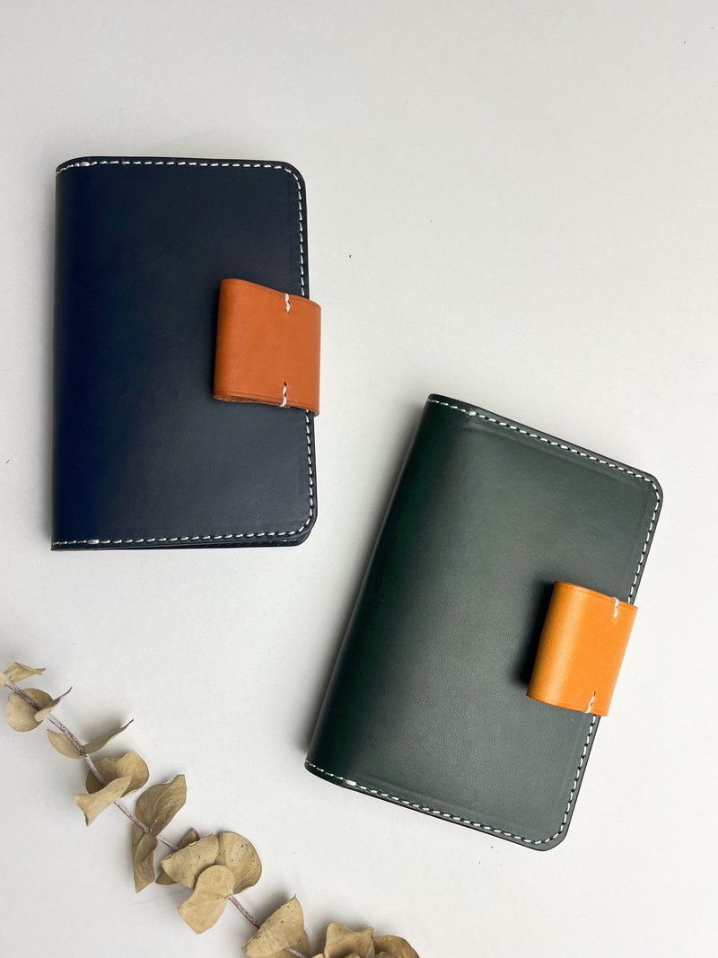 【新北市捷运站旁】皮件手作课程－撞色护照包手作课 - 皮件 - 真皮 