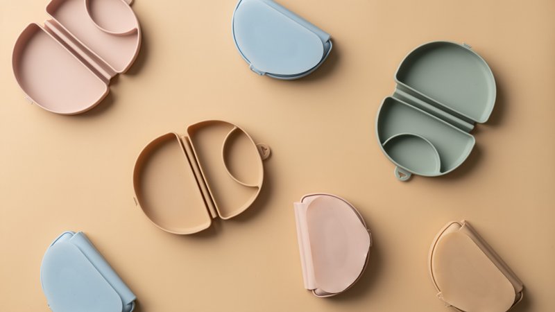 Miniware 硅胶合掌包(防漏易清洗) - 满月礼盒 - 硅胶 多色