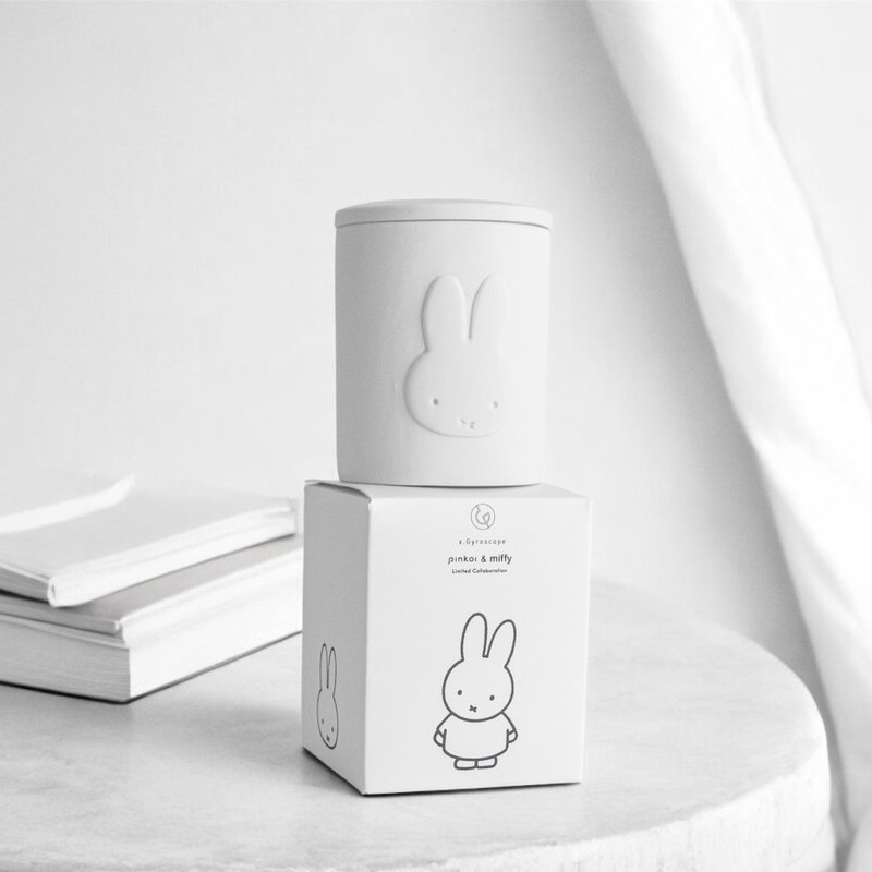 【Pinkoi x miffy】Miffy果茶香薰蜡烛200g— 荷兰正版授权 - 蜡烛/烛台 - 浓缩/萃取物 白色