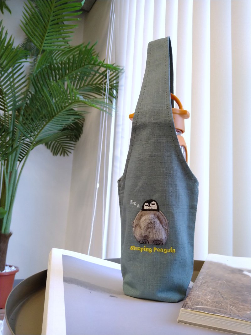 立体刺绣刺绣提袋 【长毛企鹅】 DND - 其他 - 棉．麻 绿色
