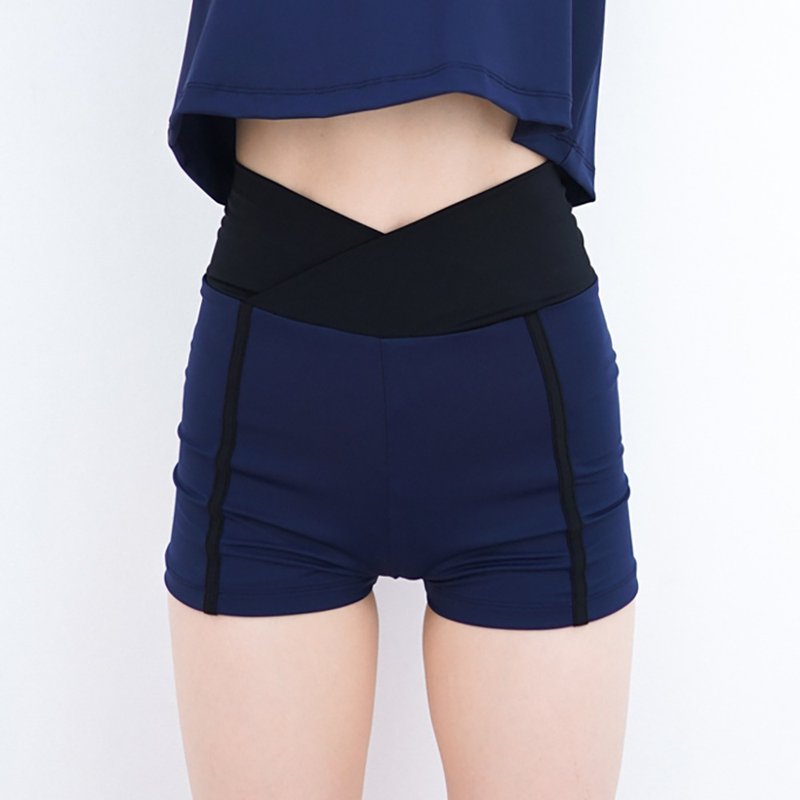 Essential biker v-short – 海军蓝/泳装 (单独出售) 077NAVY - 女装泳衣/比基尼 - 尼龙 蓝色