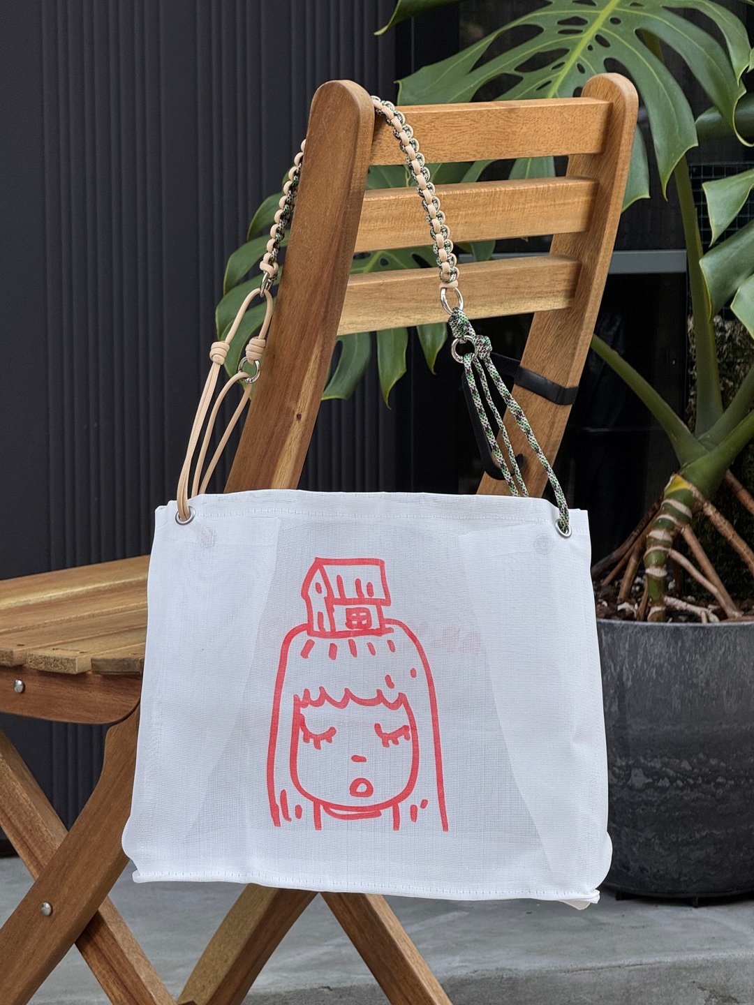 奈良美智包专用・双色编织可调式伞绳背带 - 其他 - 尼龙 多色