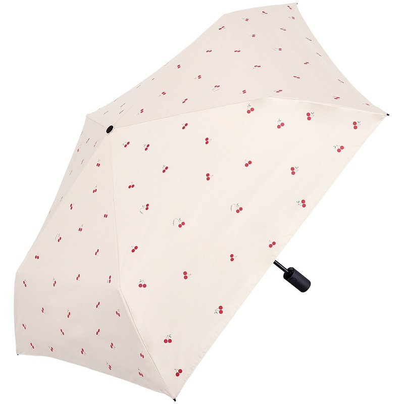 Airlight 山樱桃 全遮光 220g 安全式 自动开收伞 防晒 黑胶 降温 - 雨伞/雨衣 - 其他材质 粉红色