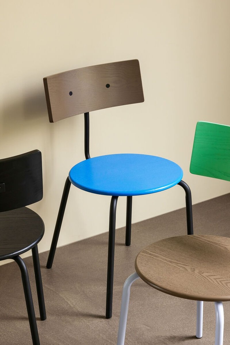 【HÜBSCH】422002 锦鲤蓝色/棕色/黑色餐椅 HUBSCH - 椅子/沙发 - 木头 蓝色