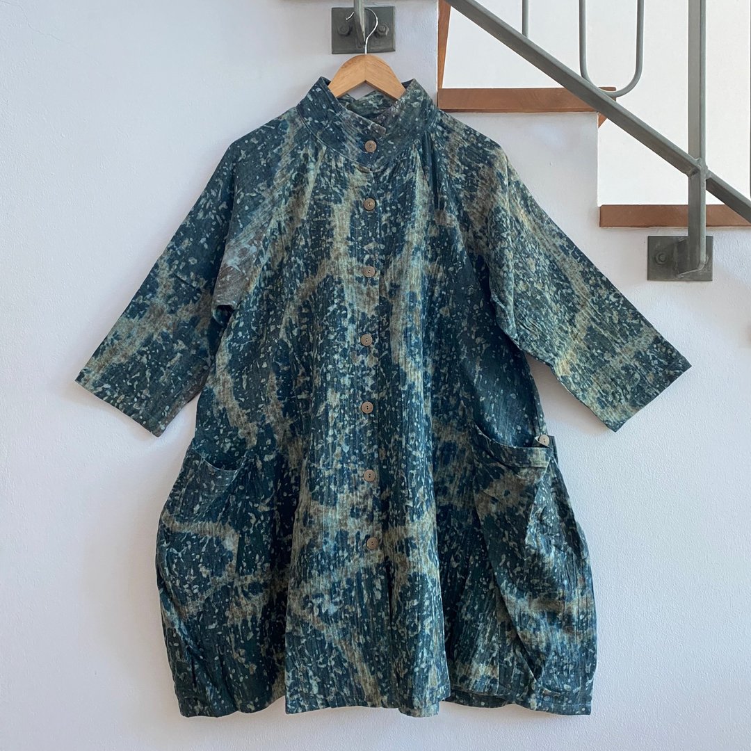 n a t u r e loose dress / 天然染 / 双重柔软纯棉 - 洋装/连衣裙 - 棉 多色