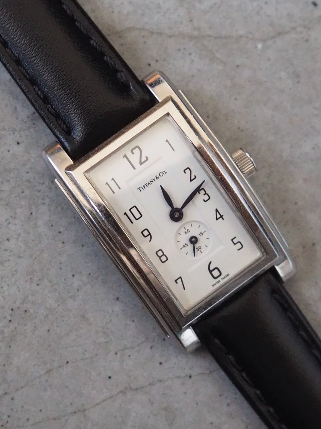 TIFFANY & CO. Grand 腕表 / 手表 蒂芬妮 银色 黑色 Vintage - 女表 - 不锈钢 银色