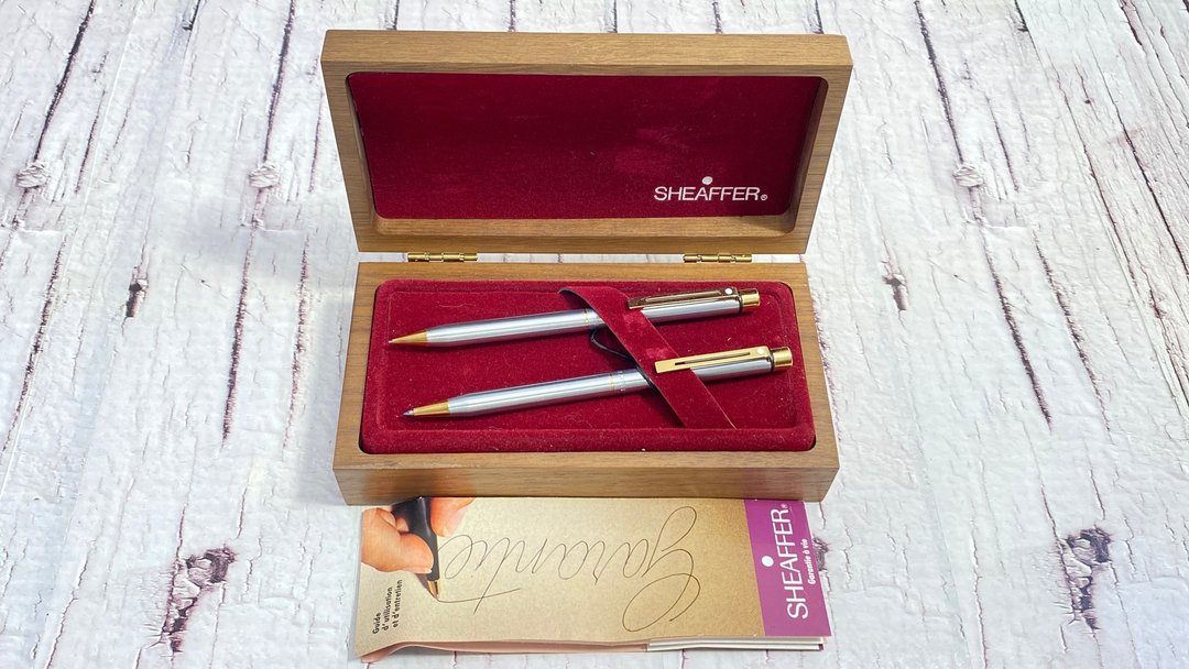 SHEAFFER 原子笔和自动铅笔套装 带盒原件美国 - 圆珠笔/中性笔 - 其他材质 