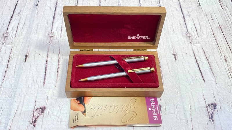 SHEAFFER 原子笔和自动铅笔套装 带盒原件美国 - 圆珠笔/中性笔 - 其他材质 