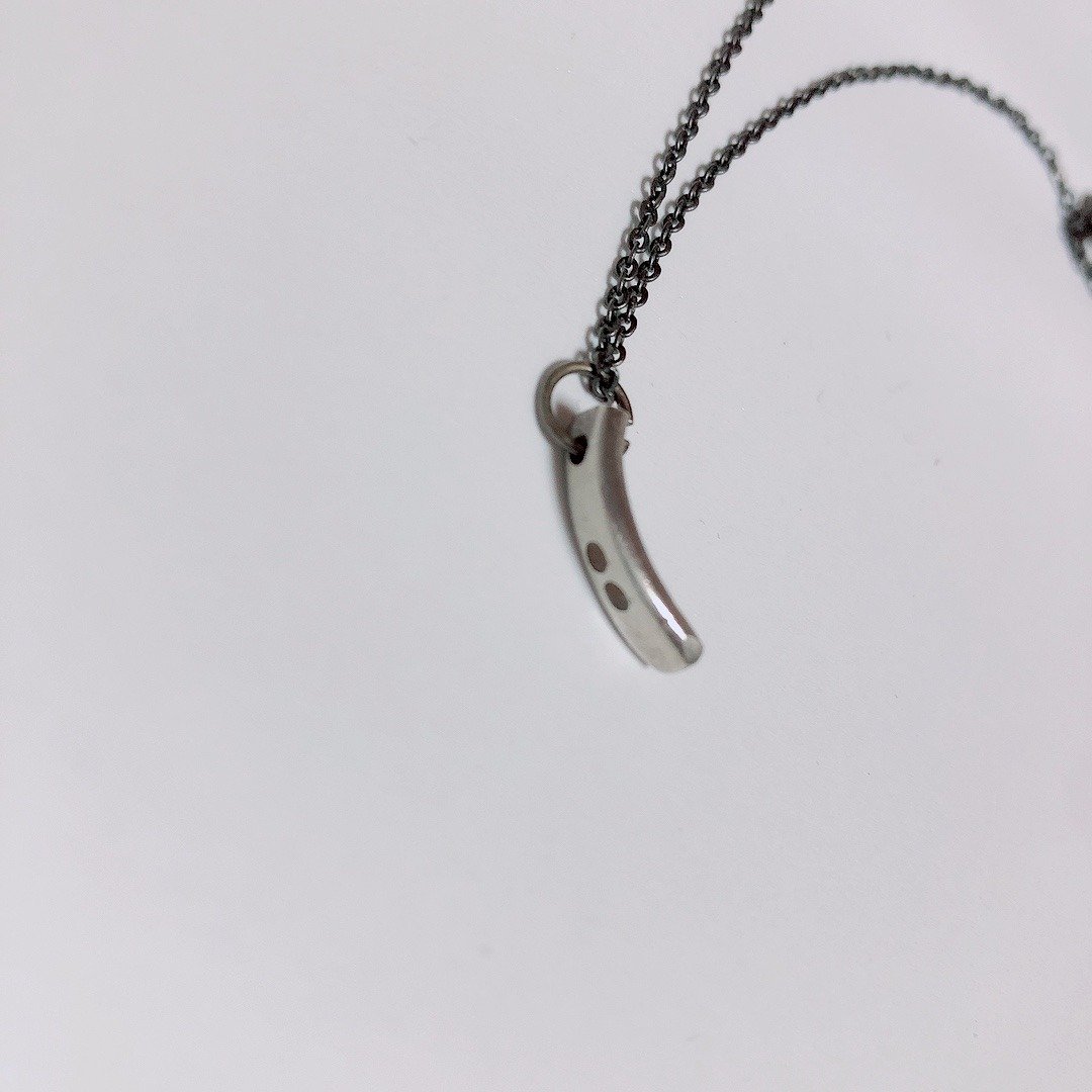 Morse Code Necklace (L) - 项链 - 银 银色