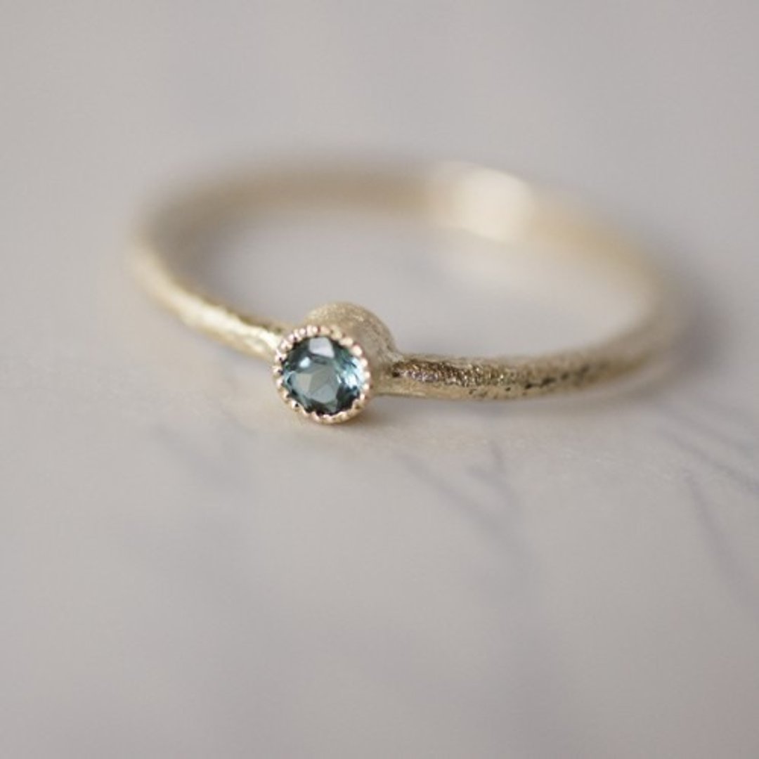 Tourmaline birthstone ring [R050K10TM] - 戒指 - 宝石 