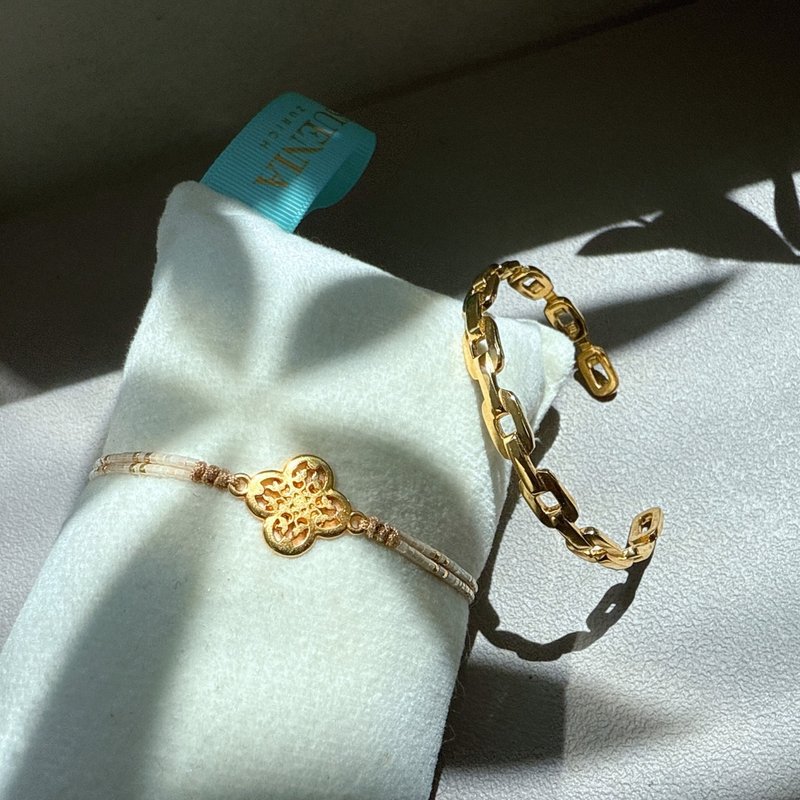 【PINKOI DESIGN FEST新品组合】金色星辰 镀金黄铜手链叠搭组合 - 手链/手环 - 其他金属 金色