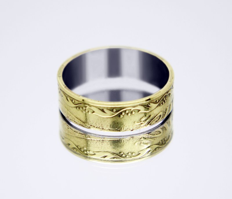 Ukraine Coin Ring 50 kopecks 2013-2018 Ukrainian Jewelry Ukrainian Necklace - 戒指 - 其他金属 
