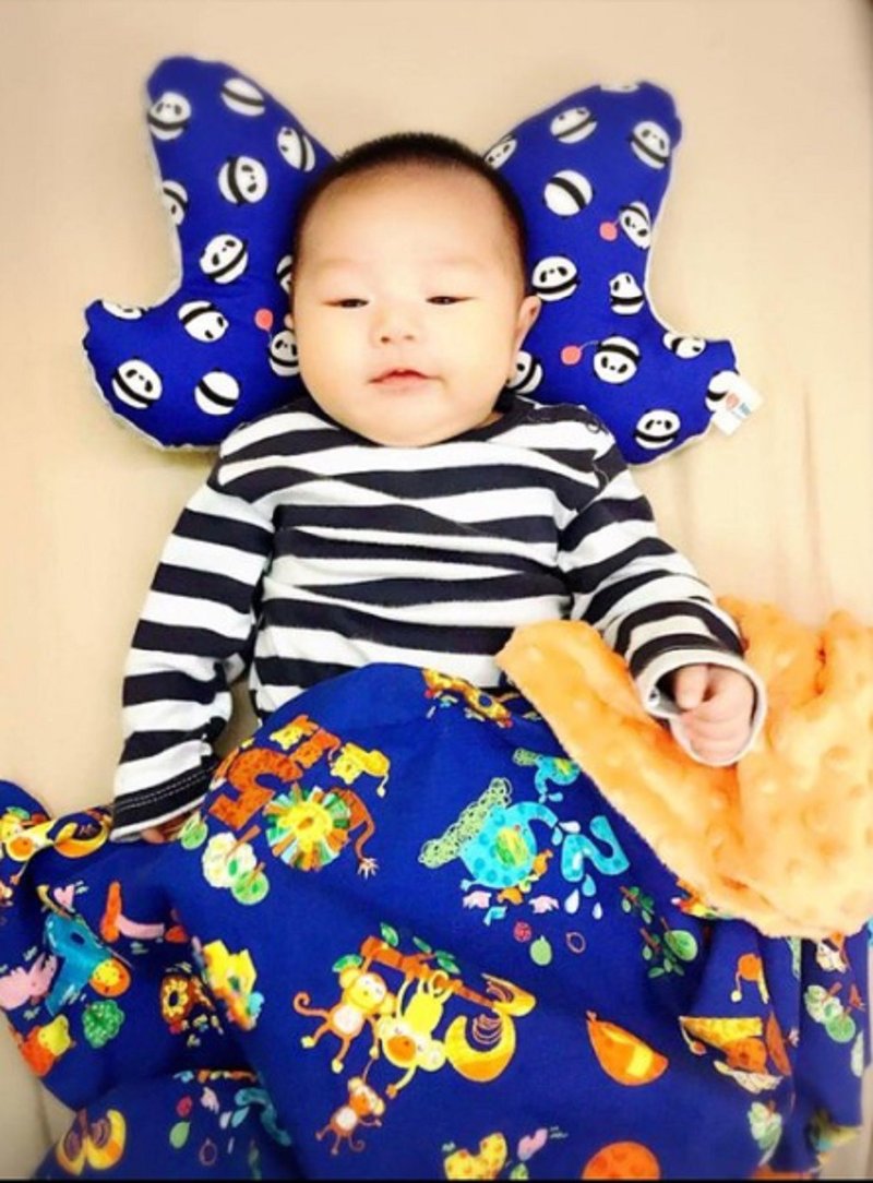 宝宝毯+翅膀枕弥月礼盒 - 满月礼盒 - 棉．麻 多色