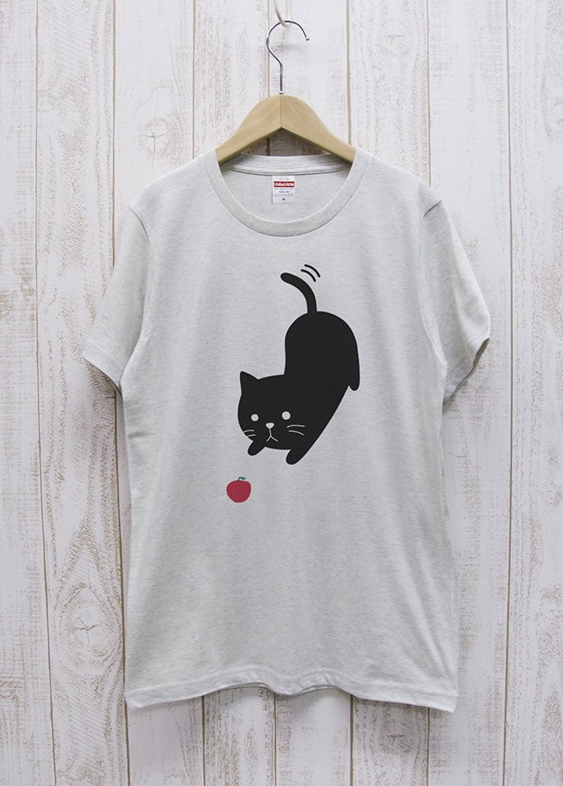 Niten Zero Nyan Tee Aim for apple oatmeal / R015-T-OA - 中性连帽卫衣/T 恤 - 棉．麻 白色