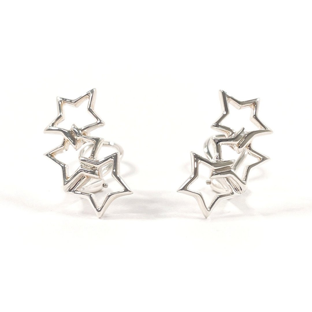 【日本直送 二手美品】蒂芙尼 TIFFANY&Co. 耳环 Triple Star 星星 银 925 古董饰品 已抛光翻新 - 耳环/耳夹 - 纯银 银色