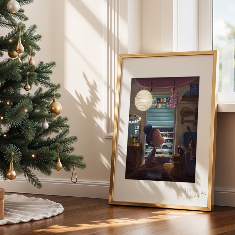 Aloha的跨年 8x10 寸 艺术复制画 - 海报/装饰画/版画 - 纸 