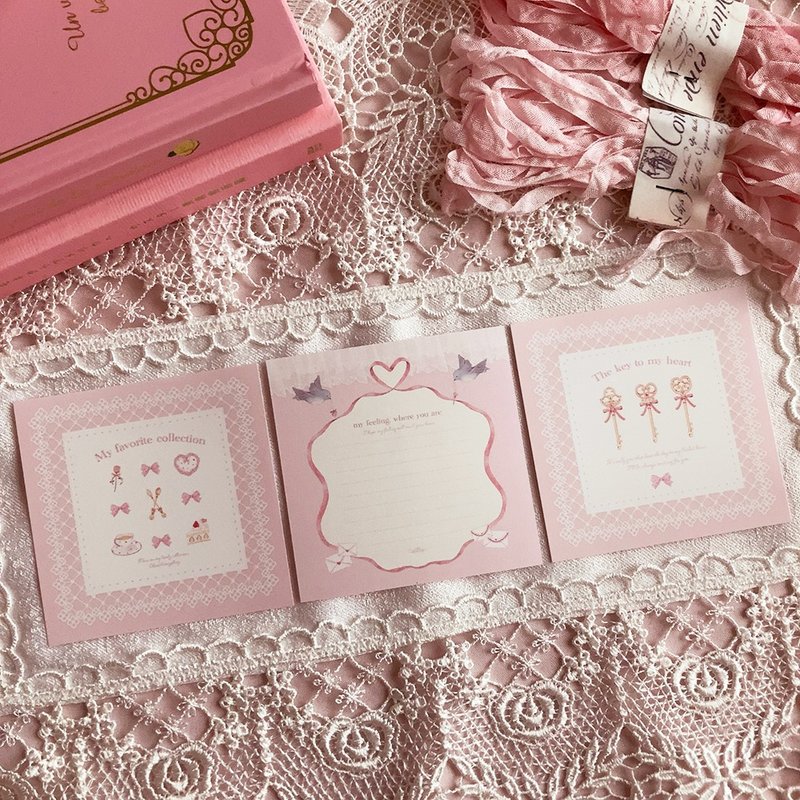 Key to heart & Tea time sweets 便条纸 - 其他 - 纸 粉红色