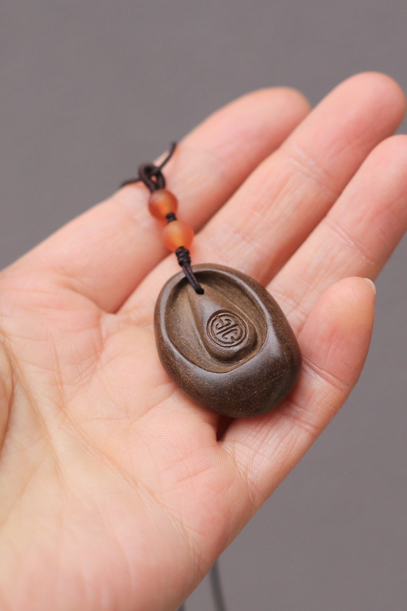 壹染指原创香品 手捏系列 | 双面 木樨香 | 仅一件 - 项链 - 植物．花 