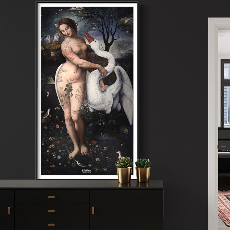 法国VOGLIO BENE【占有】超大型挂画/挂布/壁挂/装饰画 - 海报/装饰画/版画 - 聚酯纤维 灰色