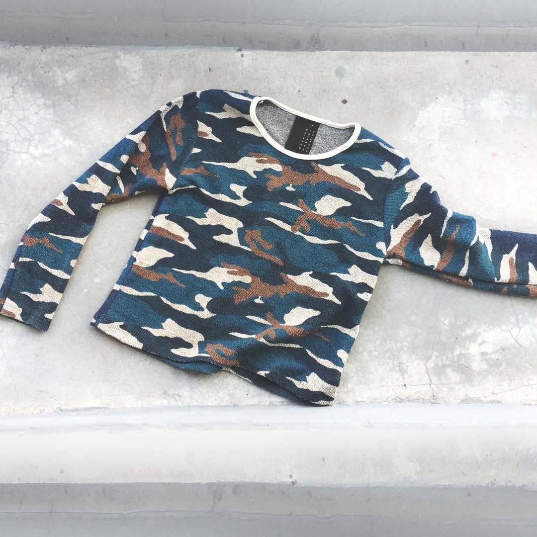 Camouflage Landscape  - Long Sleeve Top - 女装针织衫/毛衣 - 其他材质 绿色