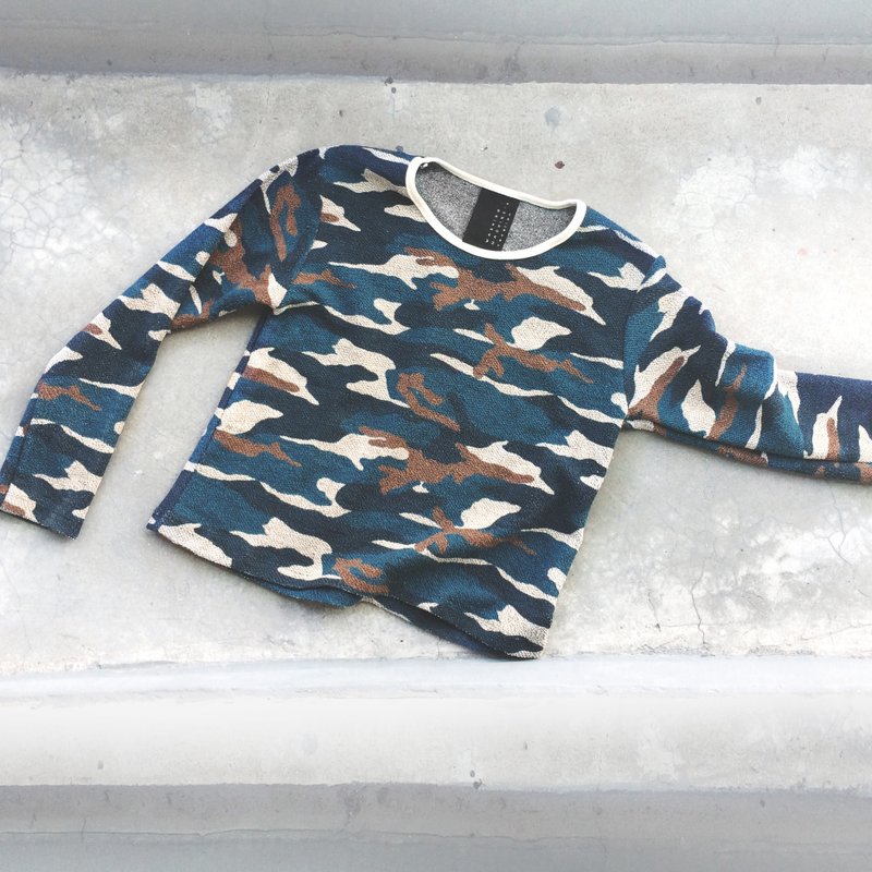 Camouflage Landscape  - Long Sleeve Top - 女装针织衫/毛衣 - 其他材质 绿色