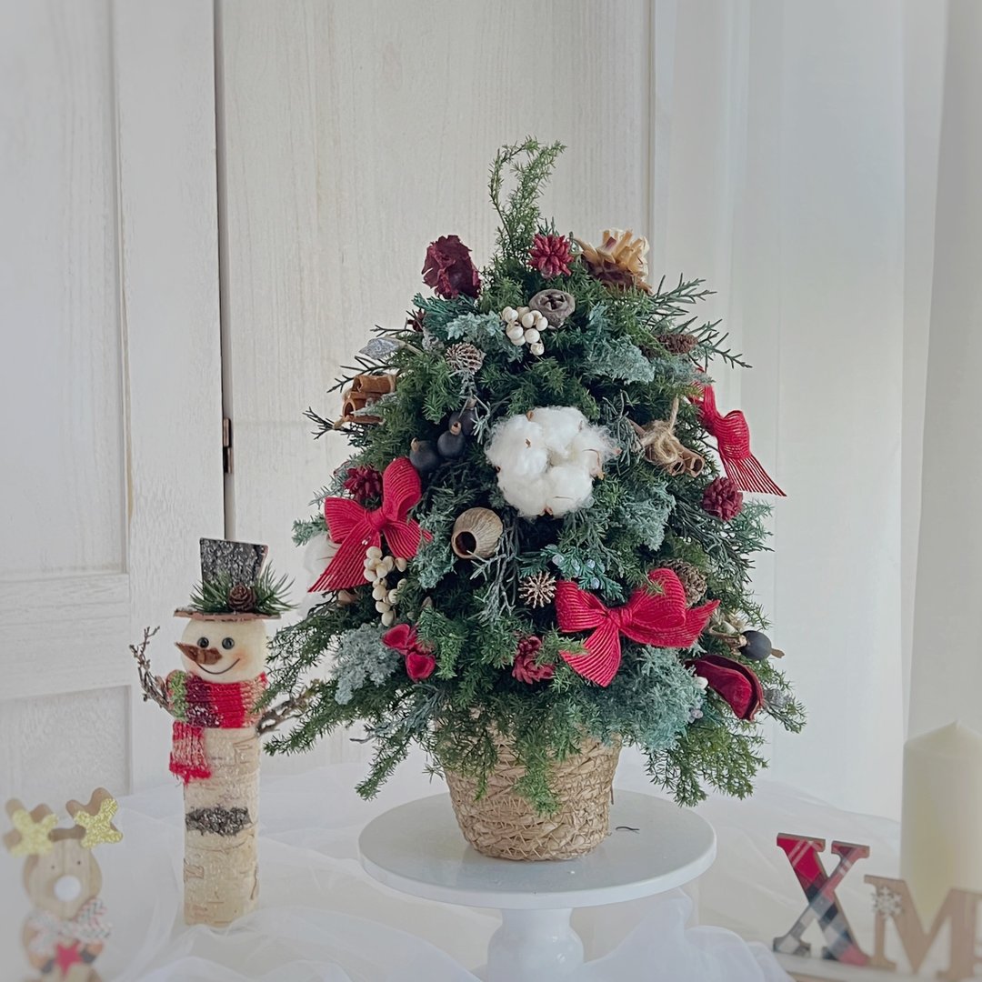 SEE Floral Design 永生花/不凋花-璀灿不凋雪松圣诞树 - 干燥花/捧花 - 植物．花 