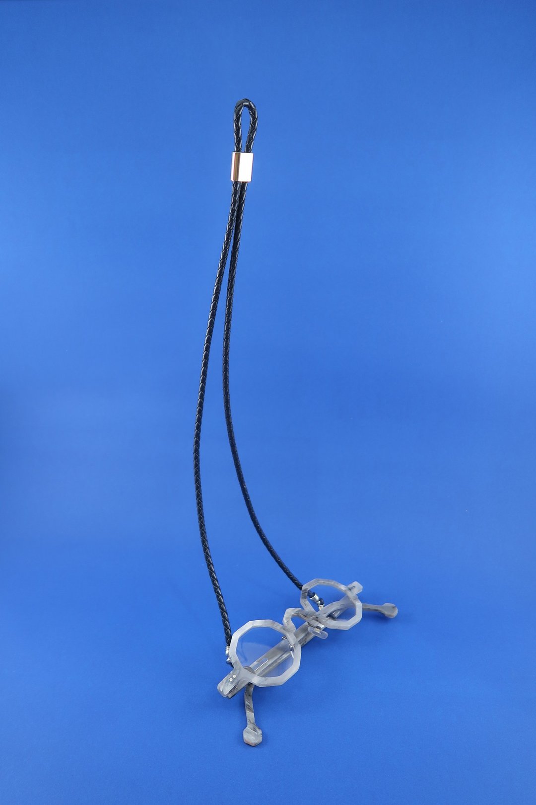 Leather Eyewear Holder / Navy - 挂绳/吊绳 - 真皮 蓝色