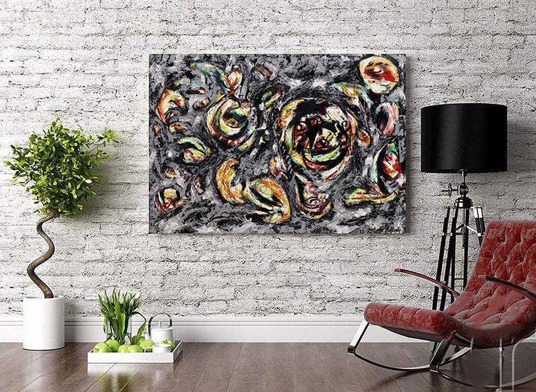Jackson Pollock, Jackson Pollock art, Jackson Pollock print, Printable Poster - 电子手绘真人画像/绘画/插画 - 其他材质 