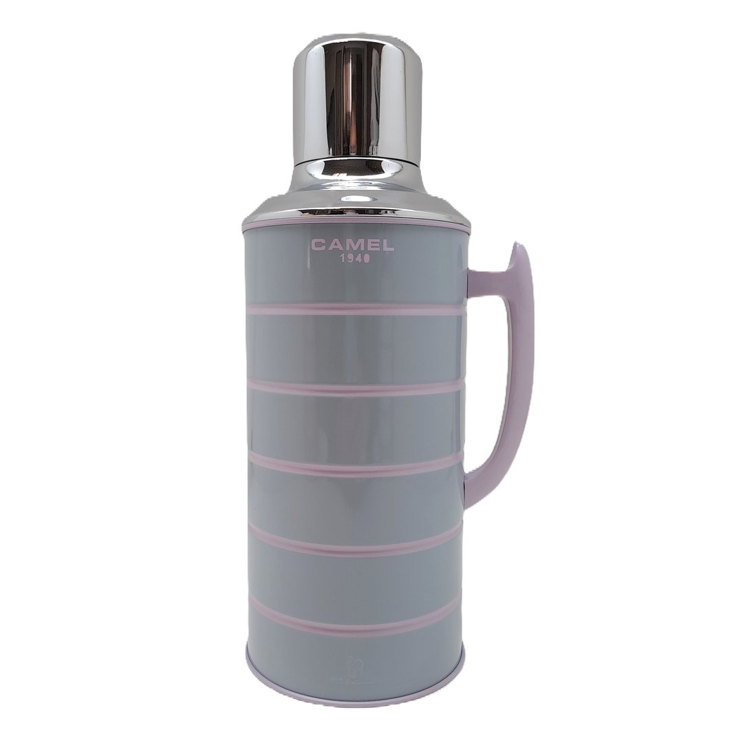 骆驼牌 1.5L 玻璃胆真空保温壶糖果色壶身 灰 412GY - 保温瓶/保温杯 - 其他材质 灰色