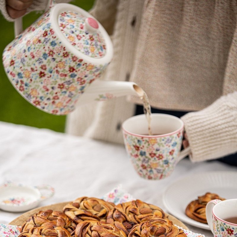 【2件7折】丹麦GreenGate Clementine white 马克杯/拿铁杯 - 其他杯子 - 瓷 多色