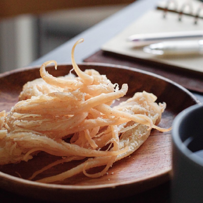 小开椒麻鱿鱼足(165g) - 肉干/肉松 - 其他材质 黄色