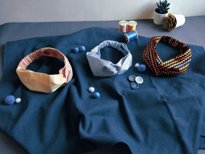 大人款文艺发带 - 发饰 - 棉．麻 