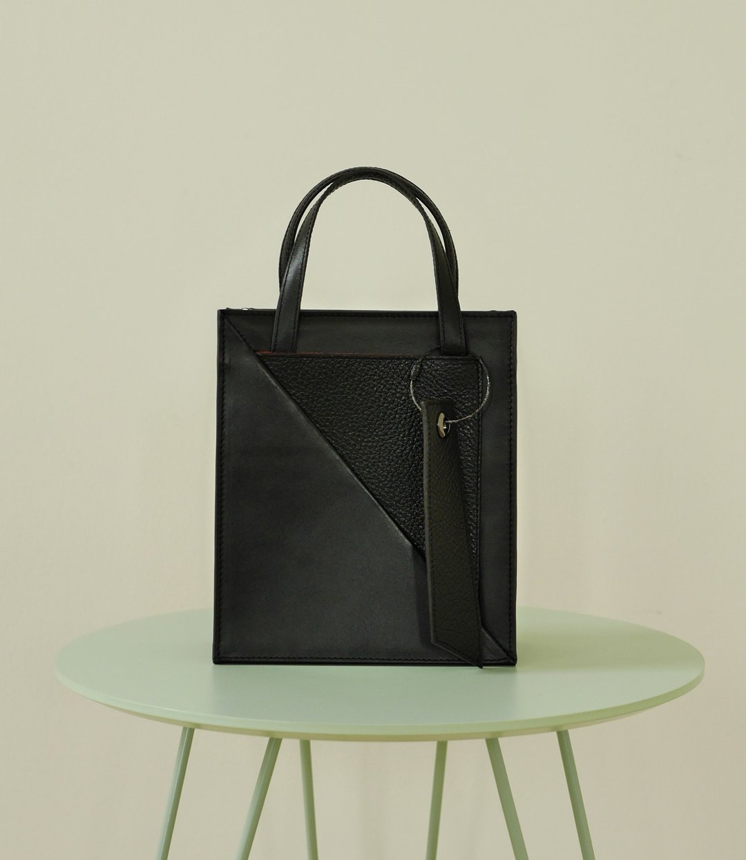 真皮托特包 Daniel Mini Tote 款 / Black - 手提包/手提袋 - 真皮 黑色