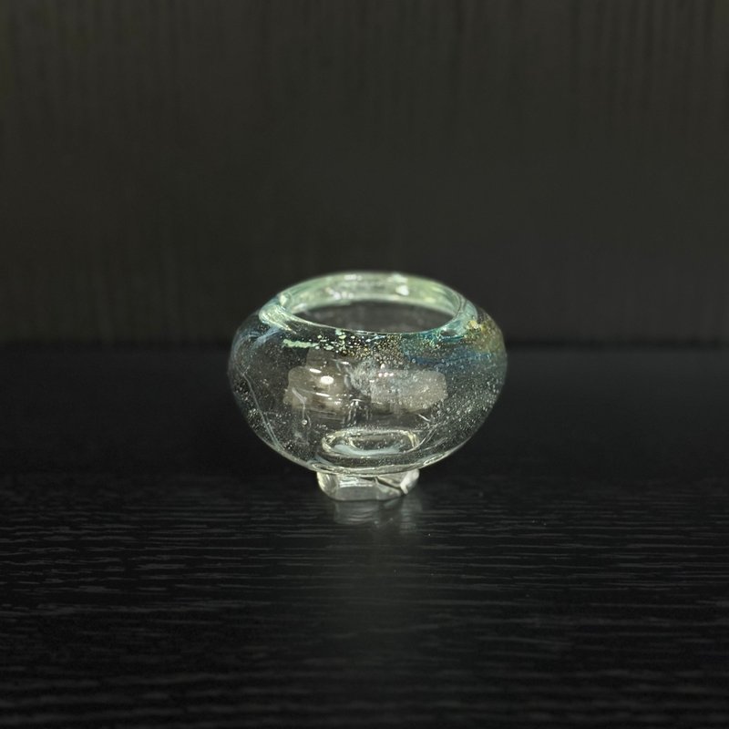 气泡丸盏玻璃花瓶 - 摆饰 - 玻璃 