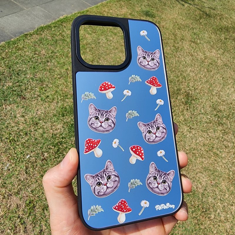 定制化宠物似颜绘Mushroom镜面手机壳 (MagSafe) iPhone电话壳 - 手机壳/手机套 - 压克力 