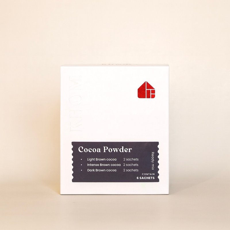 从国外进口的可可粉用于制作饮料。盒装，多种口味，5包 - 巧克力 - 新鲜食材 白色