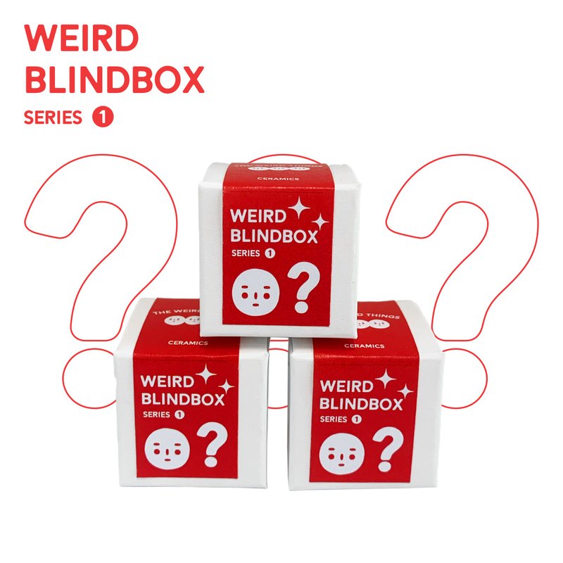 WEIRD BLINDBOX SERIES 1 陶瓷盲盒 - 摆饰 - 陶 红色