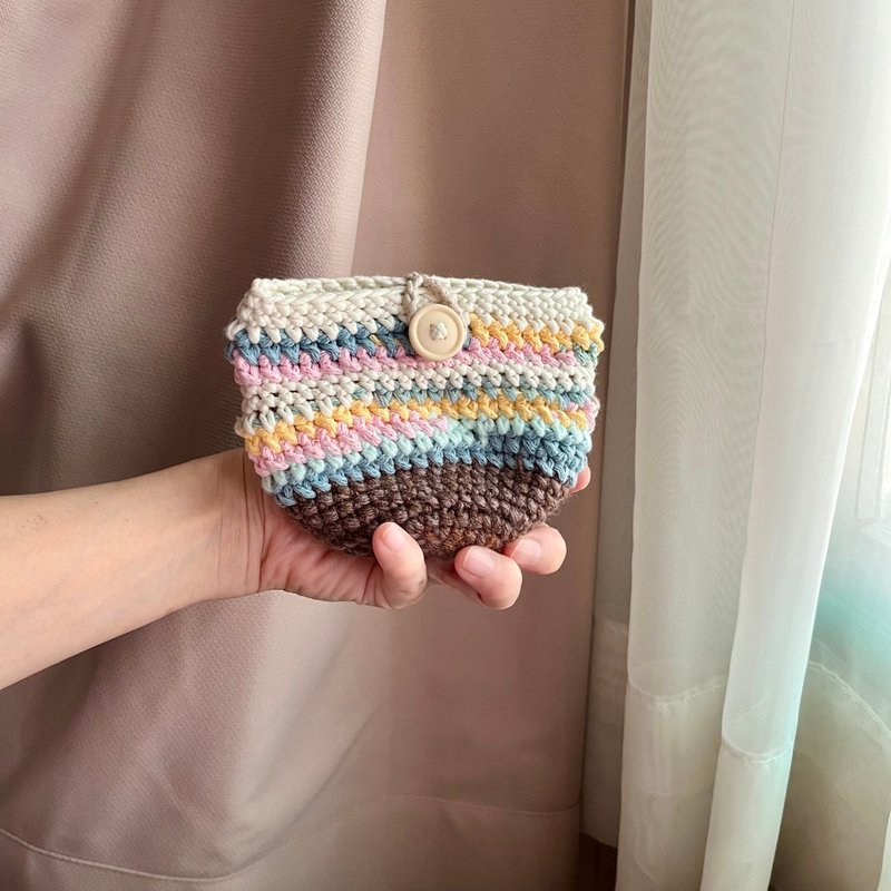 可爱拼接色多色小钱包 - 零钱包 - 其他材质 多色