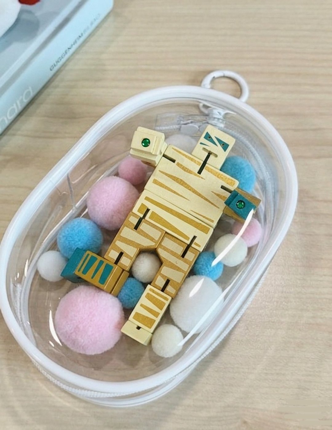 透明娃包 痛包挂饰 包包吊饰收纳包 Cubebot 酷比人专用展示 - 吊饰 - 塑料 