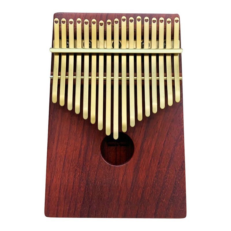 非洲酸枝(红坛)实木箱式卡林巴琴 镀钛金钢片 赠书包+调音器+展架 - 吉他/乐器 - 木头 多色