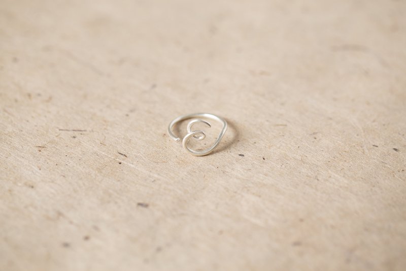 ChatterRing E-H silver ring - 戒指 - 纯银 银色