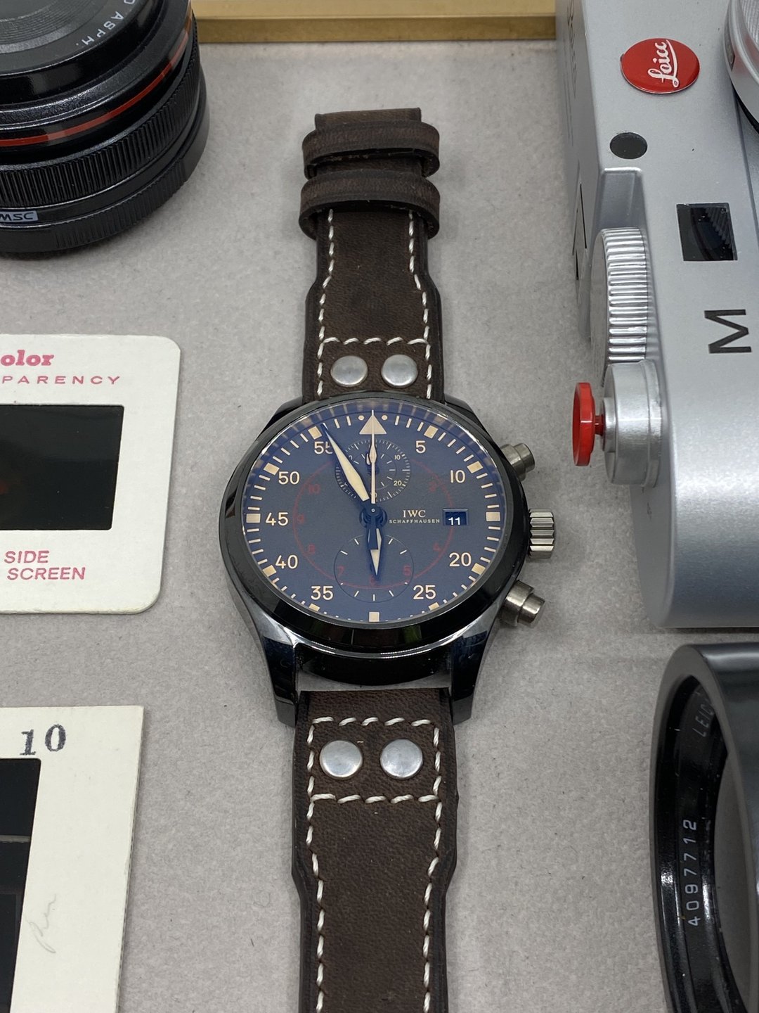 复古风深咖啡色皮革飞行员腕表带22mm 20mm IWC Rolex 表带订制 - 表带 - 真皮 咖啡色