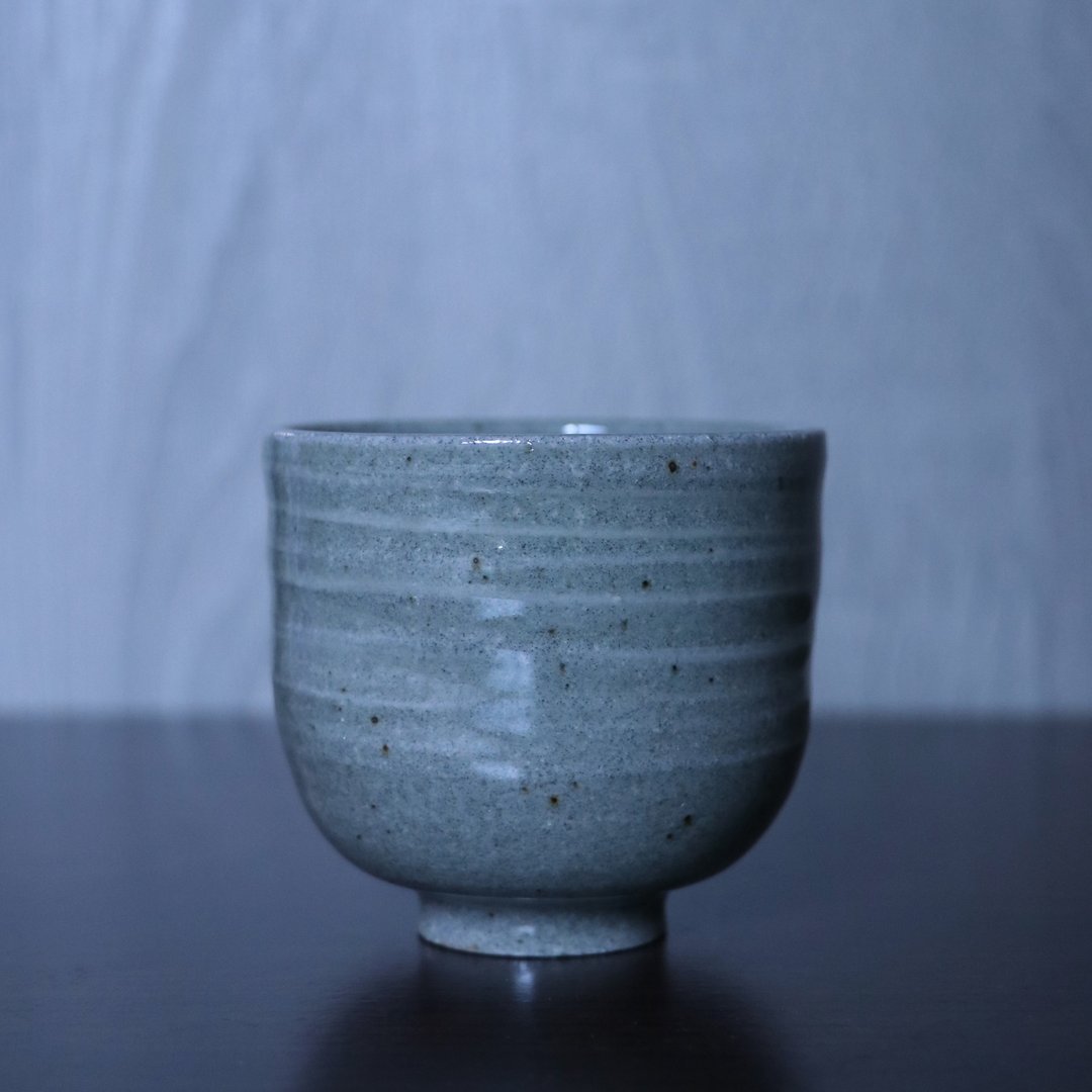线条绿青瓷花岗岩小杯 - 其他杯子 - 陶 绿色