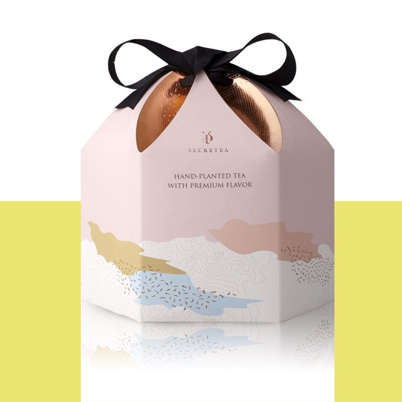 【耶诞礼盒】云南顶级有机普洱原片茶包礼盒(熟茶)-3.5g*30入 - 茶 - 新鲜食材 粉红色